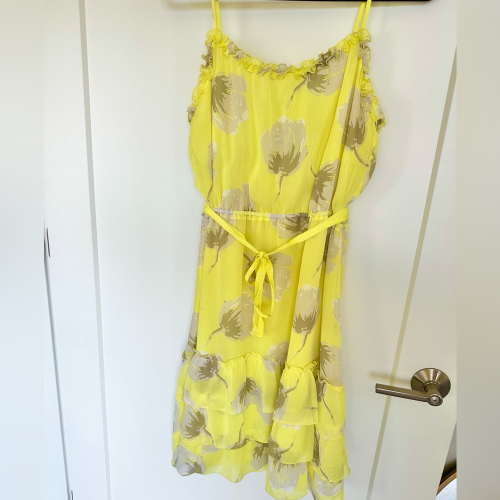 Yellow Floral Dress